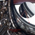 thumbnail image 1 of Vestido de noche para banquete, vestido de novia con capa de lentejuelas retro para mujer, chal de escenario, 1 of 1