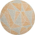 thumbnail image 2 of Addison Rugs Mayfield Washable Transitional Geometric Orange Round Rug, 8' x 8', 2 of 5