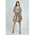 thumbnail image 5 of Vestido corto estampado clasico Roman Fashion /Juvenil, 21454 (Cafe) cafe M, 5 of 5