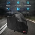 thumbnail image 4 of Motorradgarage Motorradplane Motorrad Faltgarage, Motorrad Abdeckplane Abdeckhaube, Roller-Schutzhülle Outdoor & Indoor para Harley-Davidson, Honda, Suzuki (Negro, L (220x95x110 cm)), 4 of 5