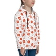 thumbnail image 3 of Fotbe Pastry Pattern Youth Pullover Hooded Sweatshirt, Boys Hoodie, Kangaroo Pocket Hoodie for Kids Girls -Large, 3 of 6