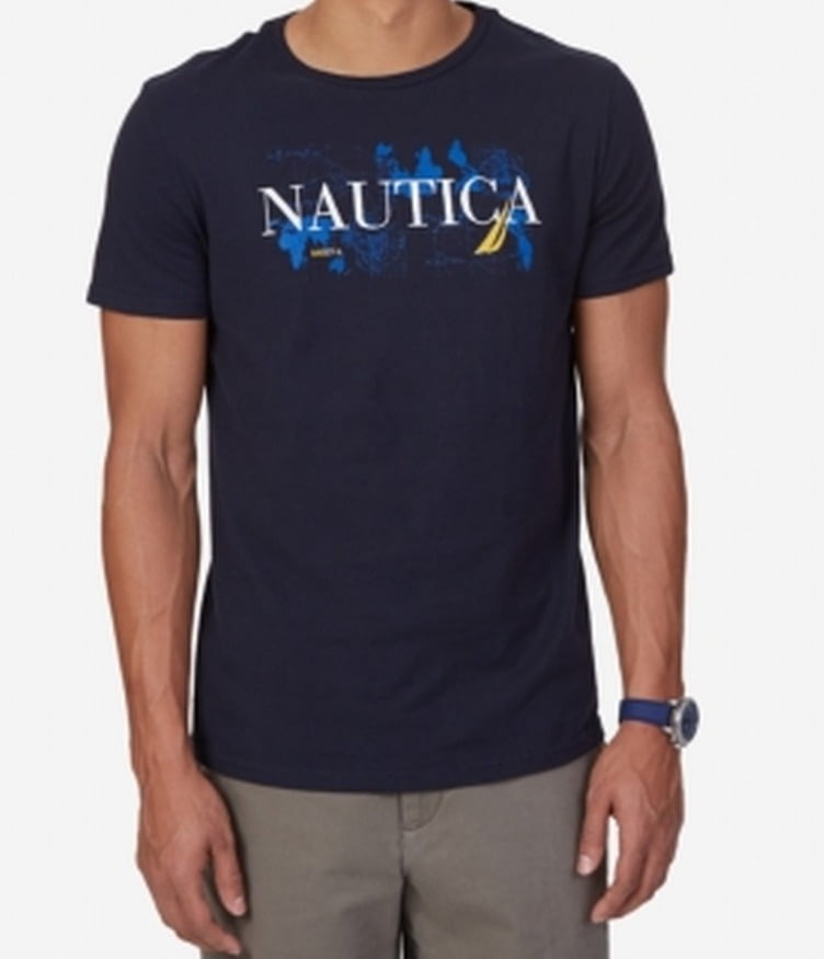 Nautica Nautica NEW Navy Blue Mens Size 3XLT Signature Graphic Tee T