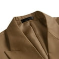 thumbnail image 3 of Cloudstyle Men's Two-button Double-breasted Suit Two-piece Set, 3 of 12