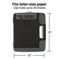 Staples HeavyDuty Black Plastic Portable Clipboard with Calculator