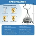 thumbnail image 2 of JoanKaren 24" Pressure Washer Surface Cleaner,4900PSI Max Working Pressure,Stainless Steel Dual Handle Pressure Washer, 2 of 8