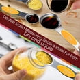 thumbnail image 3 of NEXTOP Magnetic Measuring Spoons Set of 9 Stainless Steel Dual-Sided Stackable Measuring Spoon Nesting Teaspoons Measuring Dry and Liquid Ingredients, Fits in Spice Jars- Orange, 3 of 9