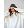 thumbnail image 4 of Women's Oversized Turtleneck Sweater, Loose Long Sleeve Ribbed Knit Pullover for Everyday Wear, 4 of 9