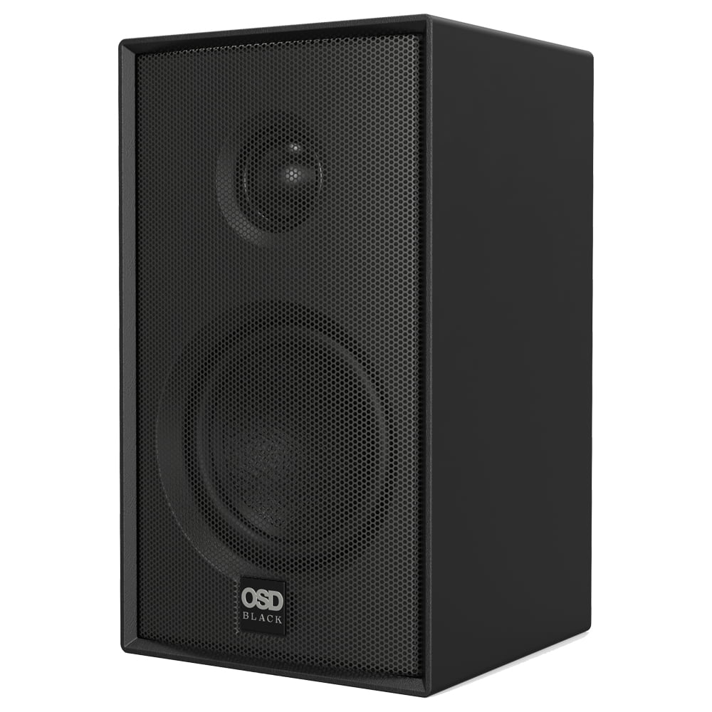 OSD Audio Nero MODQ2 3" Bookshelf Speaker Pair 100W, 3" Glass Fiber Woofer, 1" Silk Dome Tweeter