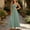 Army Green, variant on Hulanddfd Women's Dress Summer Camisole Ruched Front-Tie Button Cinched Waist Solid A-Line Maxi Dress Blue Size L