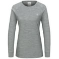 thumbnail image 2 of Little Donkey Andy Women's Wool Base Layer,Lightweight Thermal Underwear Tops Winter Long Sleeve shirts, Quick Dry Wicking (Grey M), 2 of 7