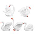 thumbnail image 1 of 5 mini adornos de cisne, bonsái, figuras de animales en miniatura, modelos de cisne para jardín., 1 of 8
