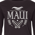thumbnail image 4 of Inktastic Maui Hawaii Surfing Long Sleeve Youth T-Shirt, 4 of 5