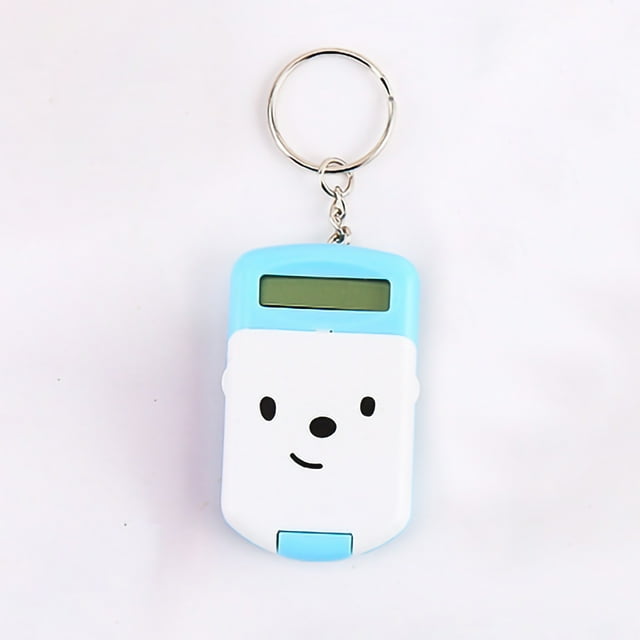Calculadora pequeña, bonita, segura, sin olor, portátil, herramienta de cálculo para estudiantes y niños, color azul.