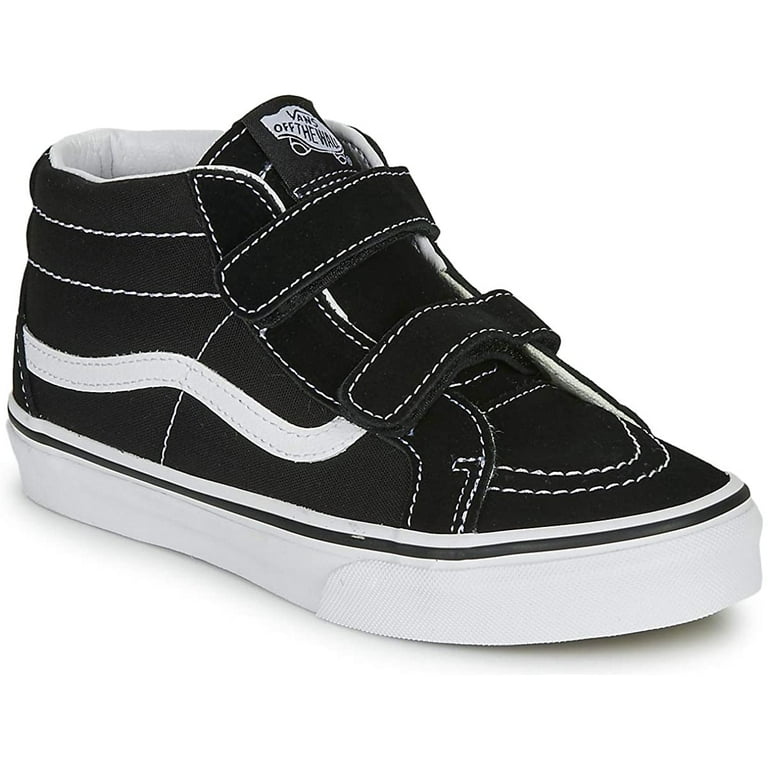 Sk8-mid Reissue V Trainers Child Black/White High Top Trainers Shoes - Walmart.com