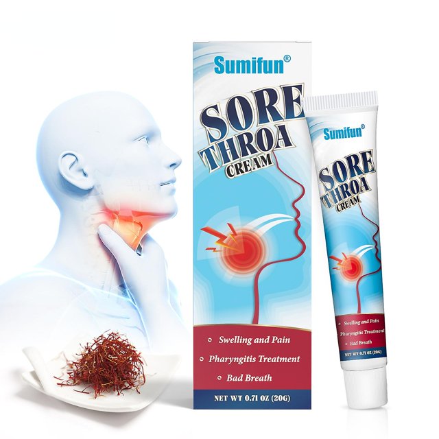 uds/20g crema para el dolor de garganta seco picazón faringitis tratamiento ungüento mal aliento calmante cuidado de la salud// kaili Sencillez