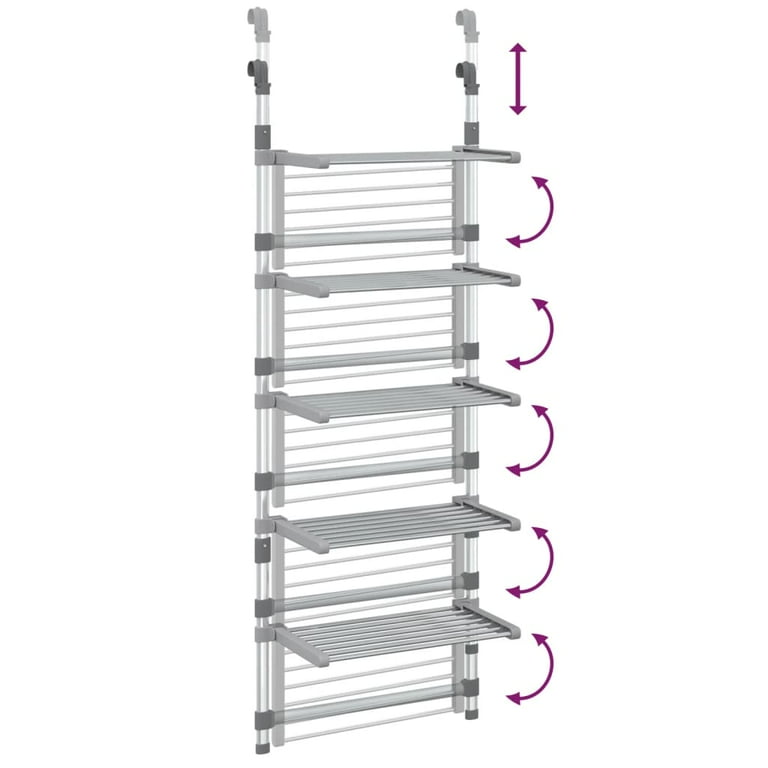 AEDILYS 63 inches Clothes Drying Rack, Stainless Steel Space Saving Drying  Rack, Foldable Laundry Rack, Silver 