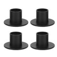 thumbnail image 2 of Candelabro negro BuyWeekMX 4 piezas candelabro redondo candelabro cónico negro Candelero decorativo soporte de grado profesional, 2 of 9