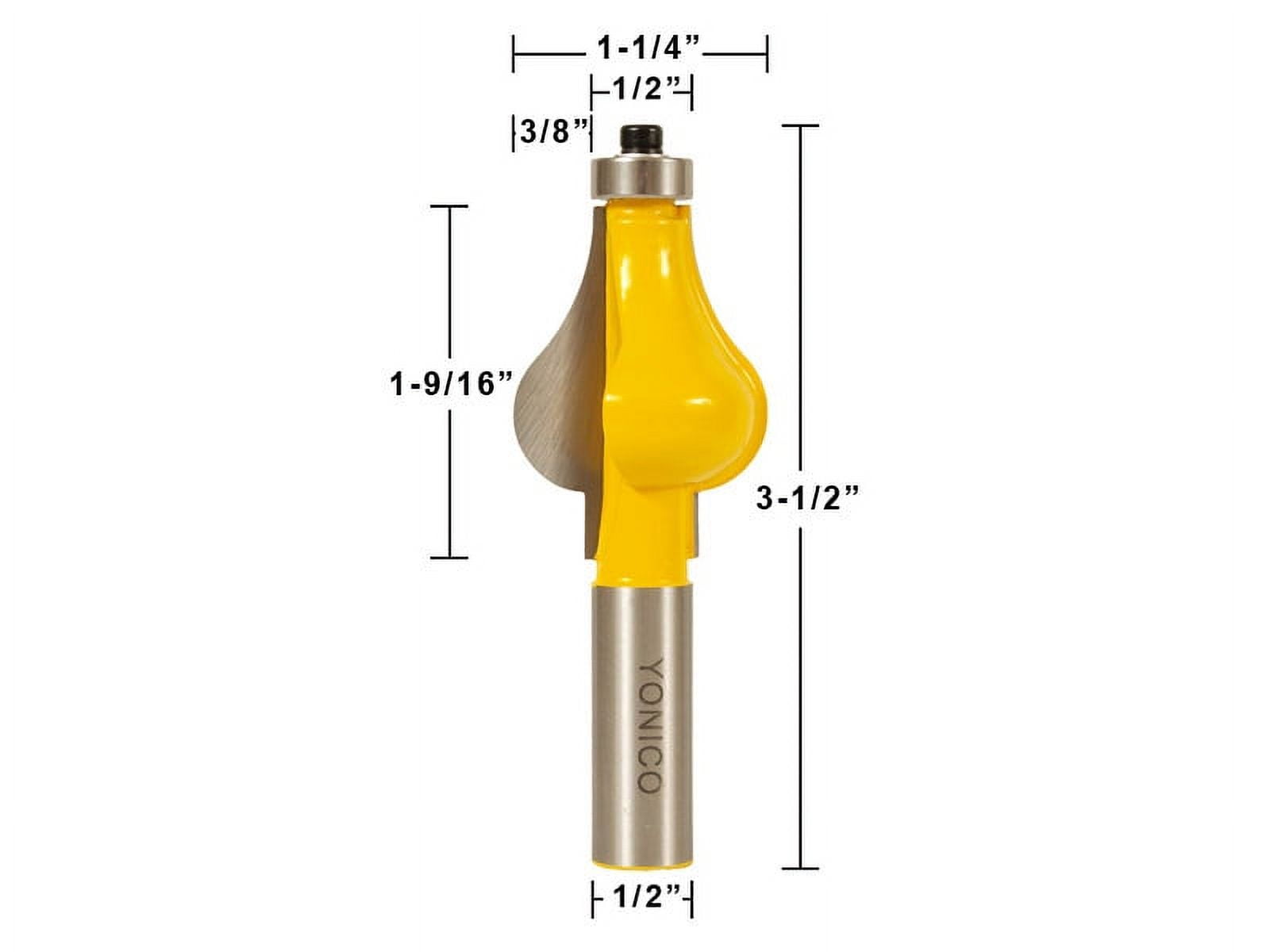 2 Bit Handrail Router Bit Set - Standard/Flute - Yonico