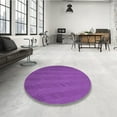 thumbnail image 3 of Ahgly Company Indoor Round Patterned Crimson Purple Area Rugs, 7' Round, 3 of 6