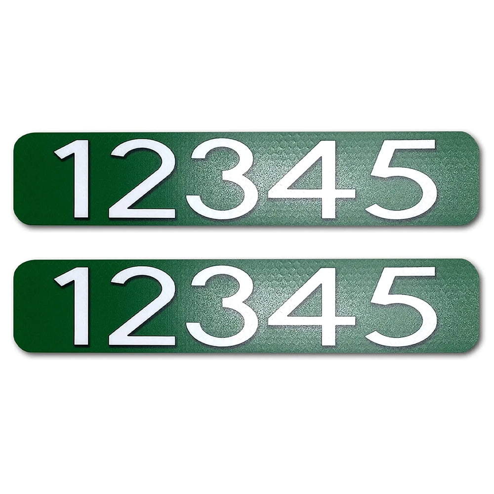 2 Pack Customized Horizontal House/Mailbox Address Numbers Sticker