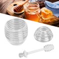 thumbnail image 3 of Tarro De Miel, Dispensador De Miel De Gran Capacidad Transparente Con Tapa Cuchara Para Almacenar Miel Para Mujeres Y Niñas Para Cocinar Para Almacenar Bebidas, 3 of 7