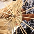 thumbnail image 2 of Giaone Elegant Orientals Parasols with Bambooes Frame Oiled Paper Umbrellas for Weddings and Chinese Oiled Paper Parasols Bambooes Silk Umbrellas for Dance and Decoration, 2 of 8