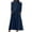 Navy, variant on Womens Long Sleeve Turtleneck Casual Dresses Fall Winter Loose Pleated Solid Color Swing Midi Dress With Pockets T Shirt Dresses Knee Length Loose Dress Cute Dresses with Pockets Womens Dresses Semi