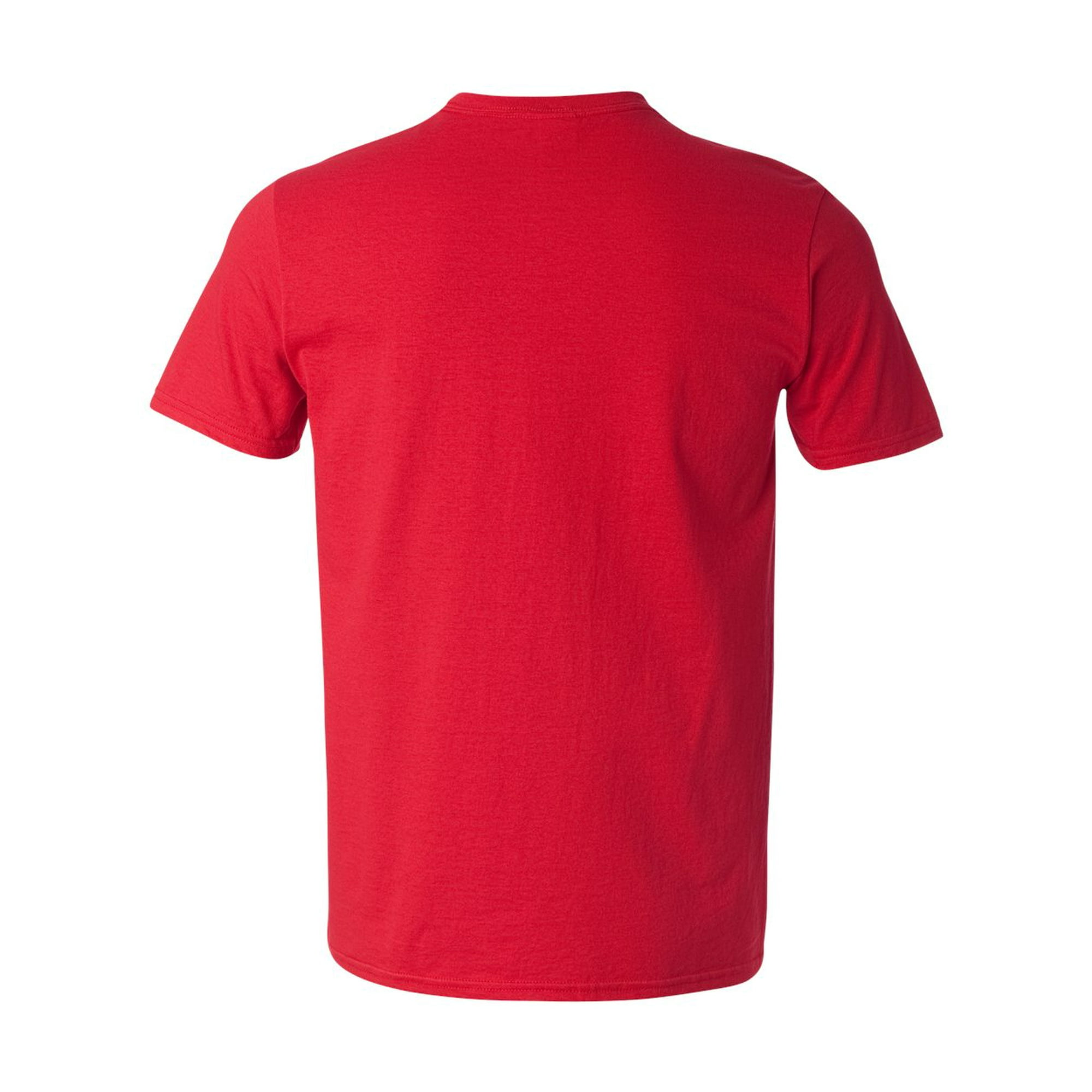 Gildan 64V00 Softstyle V Neck T Shirt Cherry Red L