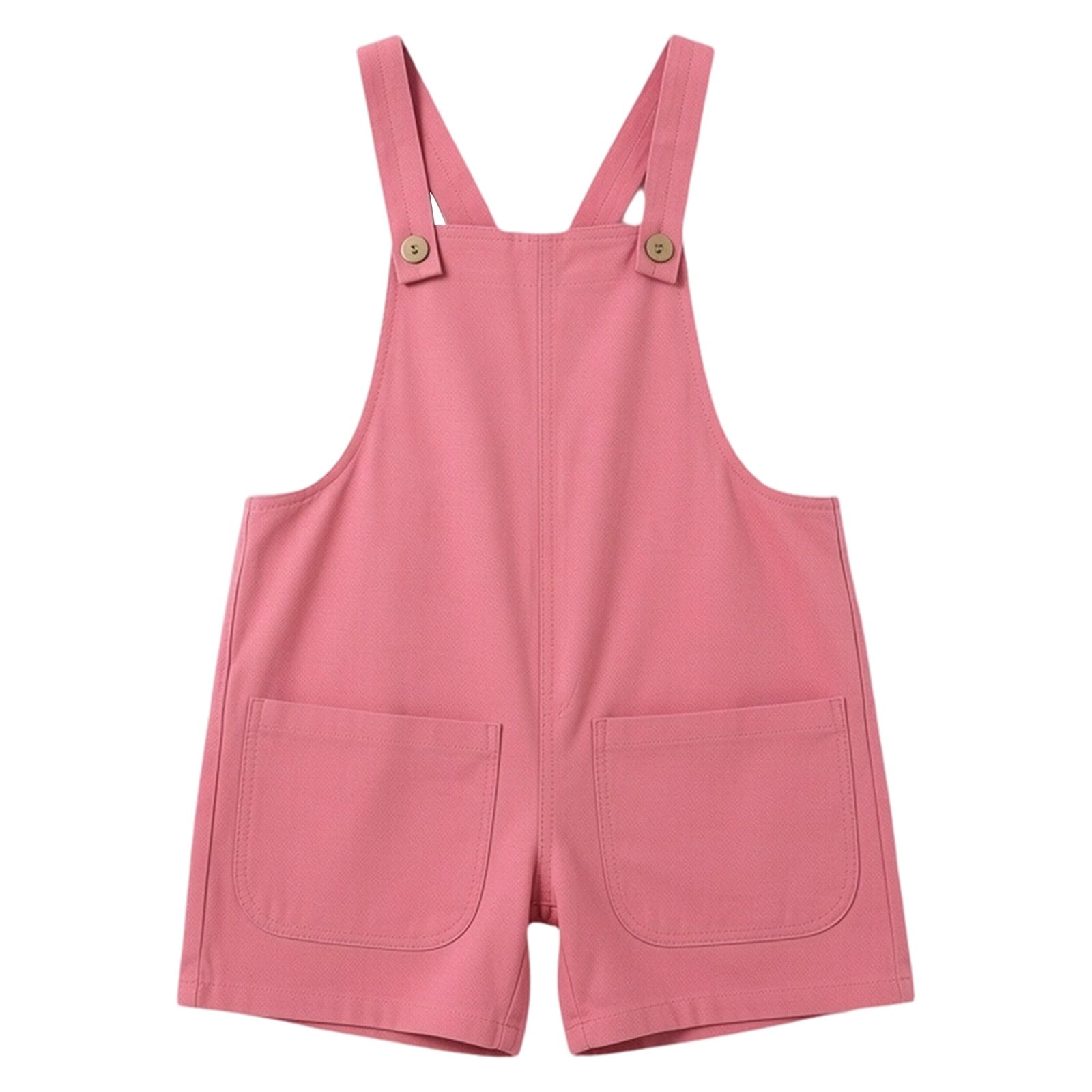 Ulitacool Girls Romper 3-4 Years Sleeveless Summer Newborn Onesies For Infant And Boys Round Neck Jumpsuit With Bunny Tail Handsome Wear Pink
