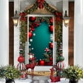 thumbnail image 3 of Christmas Door Curtain, Decorative Door Cover, Holiday Scene Layout Backdrop for Home and Party Display, 3 of 6