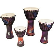 Toca SFDJ-9WP 9 in. Freestyle Rope Tuned Djembe, Woodstock Purple