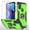 Green, variant on Hotpom for Moto G Power 2022/ G pure/ G Play 2023 Case with 2 Pack Screen Protector Military Shockproof Protection with 360° Rotating Stand and Car Mount Capability, Pink
