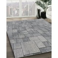 thumbnail image 2 of Ahgly Company Indoor Square Patterned Silver Gray Novelty Area Rugs, 7' Square, 2 of 6