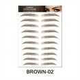thumbnail image 5 of 6D Eyebrow Tattoos Stickers Makeup Long Lasting Black Brown Eyebrow Sticker Hair-Like Waterproof Natural Fake Eyebrow Stickers For Brow Grooming Shaping, 5 of 5