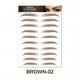 thumbnail image 5 of 6D Eyebrow Tattoos Stickers Makeup Long Lasting Black Brown Eyebrow Sticker Hair-Like Waterproof Natural Fake Eyebrow Stickers For Brow Grooming Shaping, 5 of 5