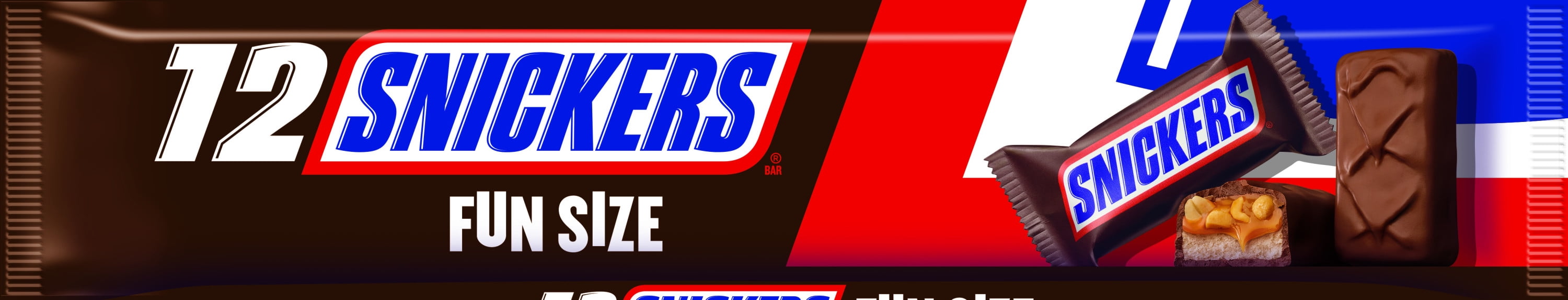 Snickers Fun Size Chocolate Candy Bars - 6.98 oz (12 Pack)