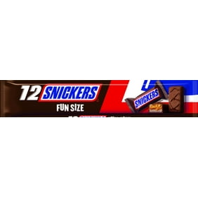 Snickers Fun Size Chocolate Candy Bars - 6.98 oz (12 Pack)