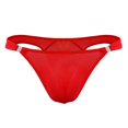 thumbnail image 5 of 6 Pack Mens Underwear Briefs Fit Translucent Ice Silk Low Waist Buckle G String T Panties, 5 of 5