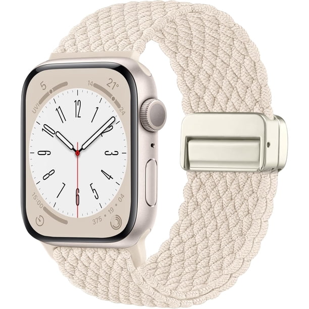 Solo Loop Compatible con Correa Apple Watch 45mm 44mm 49mm 46mm 42mm 41mm 40mm 38mm Hombre Mujer, Correas Ajustable Magnética Elástica de Nylon para iWatch Series 11 10 SE Ultra 9 8 7 6 5 4 3 2 1