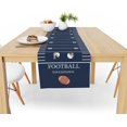 thumbnail image 5 of Touchdown Football Table Runner - Football Decorations for Party & Birthday Blue Fantasy Table Runner, 13x72 Inch Football Tablecloth, Sports Themed Kitchen Dining Room Decor, 5 of 6