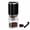 Black Triangle Electric Coffee Grinder + Manual Handle Accessories, variant on Portable Coffee Grinder, Small Electric Coffee Bean Grinder with Manual-Style Grinding Control, Adjustable Grind Setting, Matte Black Coffee Mill for Home, Office, Travel and Pour Over