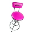 thumbnail image 4 of Swivel Bar Stool With Backrest, Pink, 4 of 4