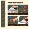 thumbnail image 5 of Floral Peel and Stick Wallpaper 17.7in x 9.8ft Floral Botanical Vibrant Red Blue Orange Peonies Dark Contact Paper Vinyl Waterproof Self Adhesive Wall Paper for Bedroom Shelf Cabinet Renter Friendly, 5 of 8