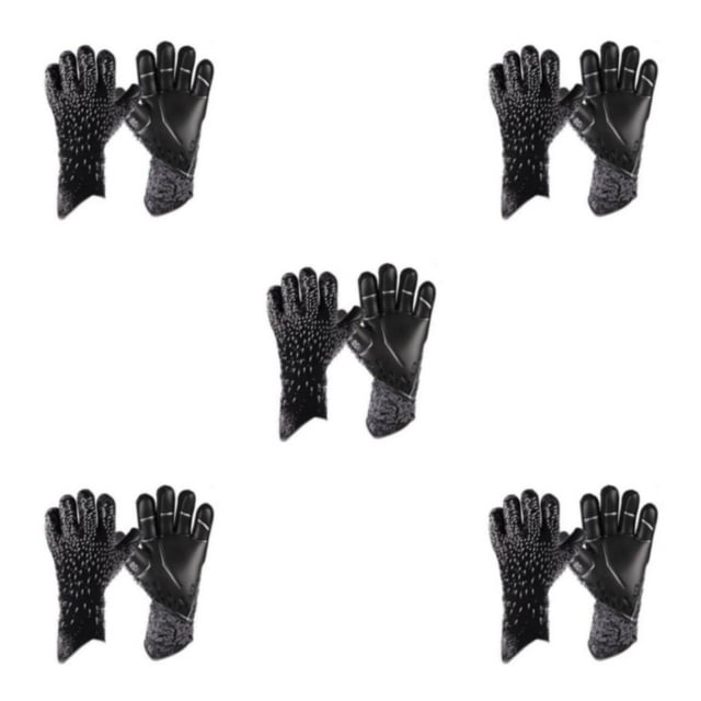 Guantes de portero Greeniant para fútbol niños adultos antideslizante profesional látex negro 9 Type2 NO2