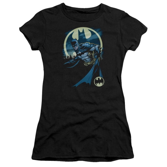 Batman Heed The Call S/S Junior Women's T-Shirt Sheer Black
