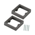 thumbnail image 4 of Siruishop 2 Pieces Single Socket Spacers Switche Accessory for Office Living Room Home gray, 4 of 8