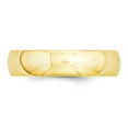 thumbnail image 4 of 14K Yellow Gold Ring Band Wedding Comfort Domed 5mm Comfort-Fit, 4 of 6