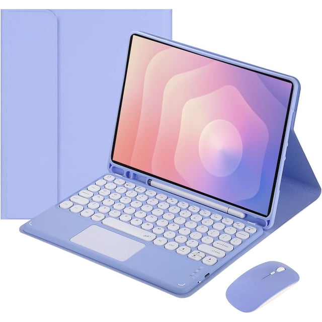 Touch Keyboard Case for Samsung Galaxy Tab S11 (11-inch) 2025 Model (SM-X730/SM-X736B), with Mouse - Magnetically Detachable Touch Bluetooth Keyboard