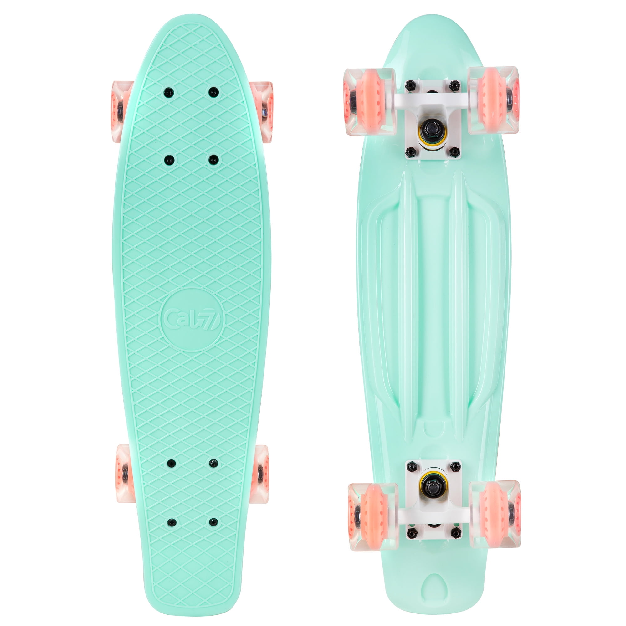 Cal 7 Complete Mini Cruiser | 22 Inch Micro Board | Vintage Skateboard For School And Travel (Arcadia)
