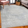 thumbnail image 3 of Vintage Decorative Rug, Nostalgic Bohemian Ornaments in Soft Cold Tones Abstract Antique Neutral Grunge, Quality Carpet for Bedroom Dorm and Living Room, 6 Sizes, Blue Grey, by Ambesonne, 3 of 4